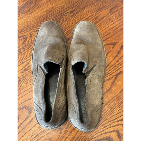 John Varvatos Suede Brown Loafers Slip-On Size 10 - Picture 3 of 8